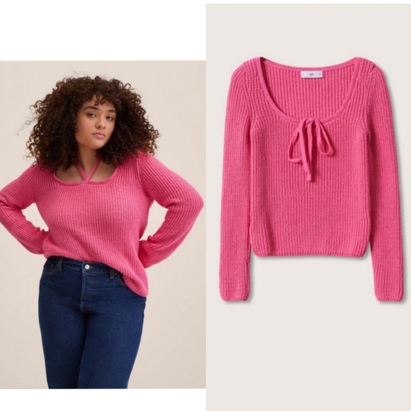 Mango Sweaters - MANGO Bow sweater